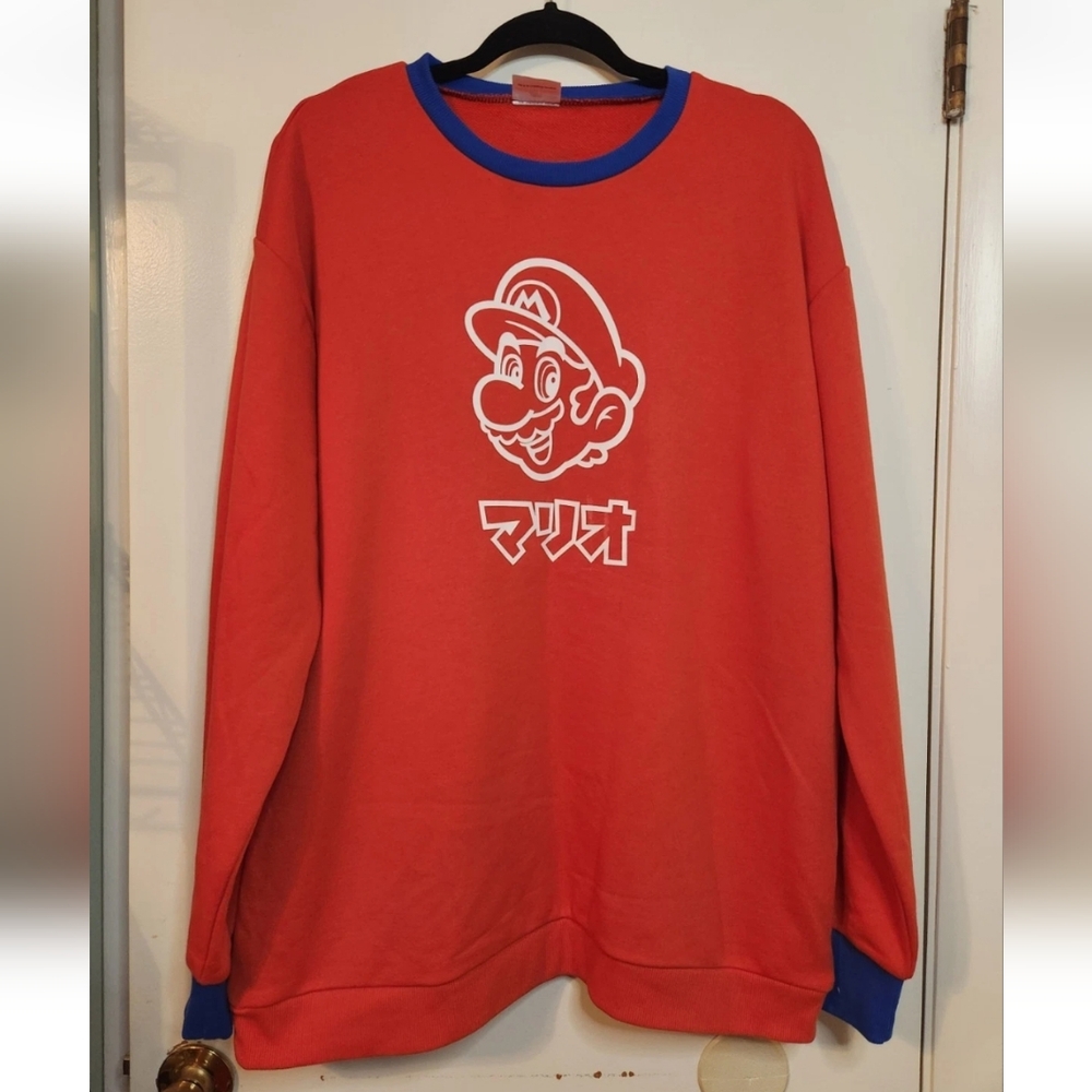 Universal Studios Japan Super Nintendo World Mario Sweatshirt XL